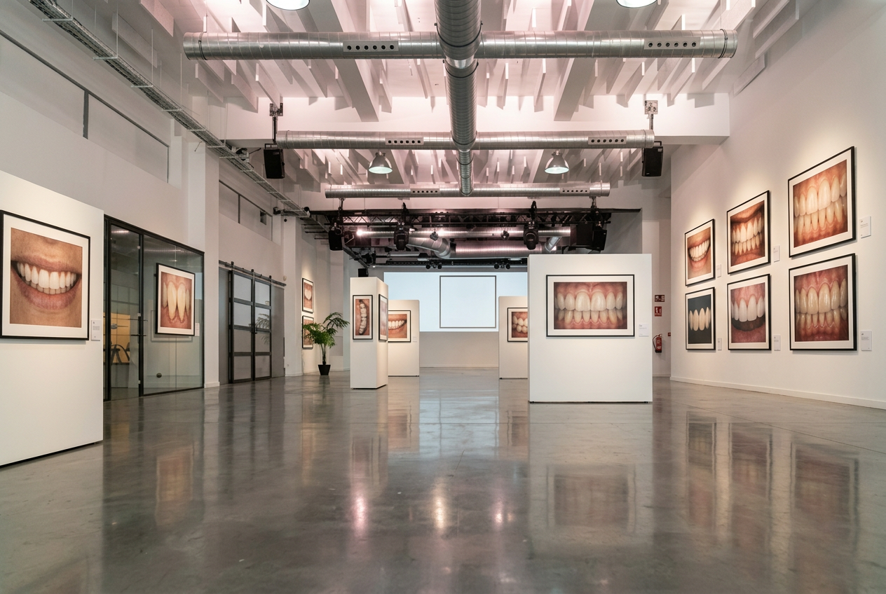 Recreación de la Clinical Art Gallery: casos clínicos enmarcados en las paredes de Espacio Ventas